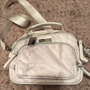 Vintage Havana White Camouflage Crossbody Bag